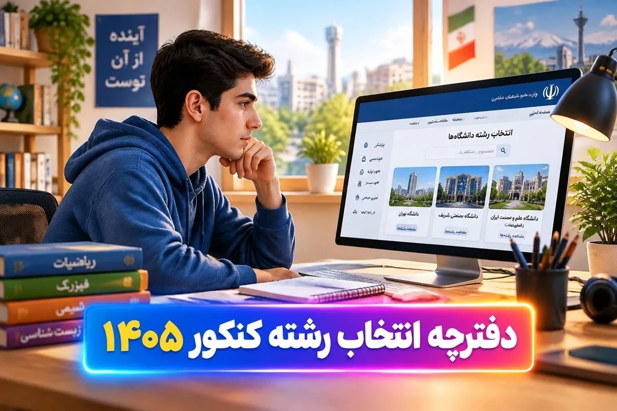 دانلود دفترچه انتخاب رشته کنکور ۱۴۰۵ تمام رشته ها با PDF و فایل پیوست