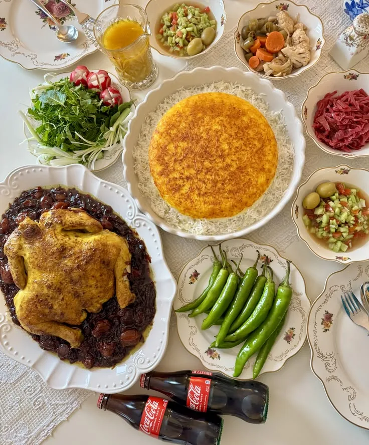 دیزاین میز غذا ایرانی