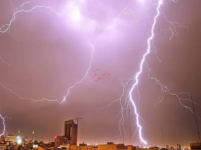 وقوع رگبار و رعد و برق در مناطقی از کشور