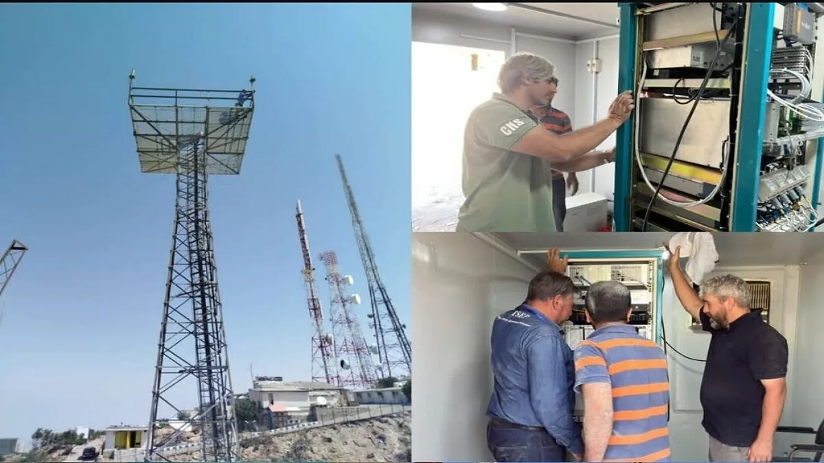 سایت ارتباطی هوانوردی بندرعباس با تکیه بر دانش متخصصان داخلی وارد مدار شد