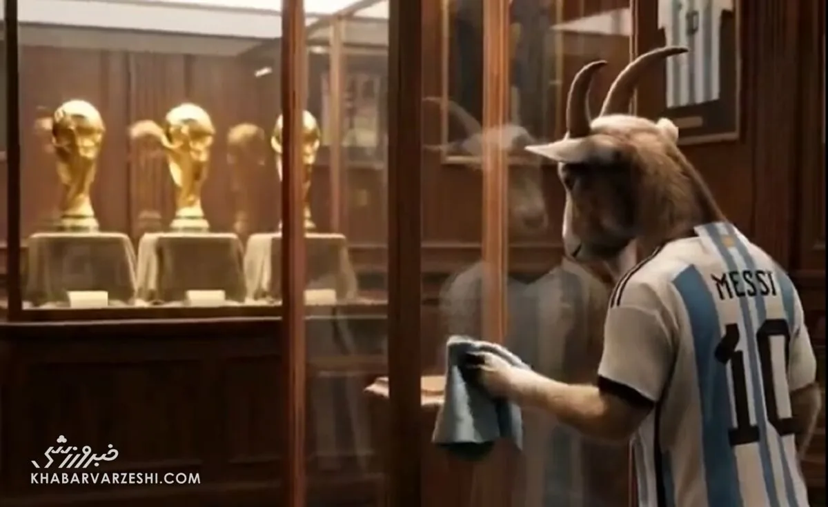 انیمیشن جذاب FOX پس از هت تریک مسی/ بز (G.O.A.T) در حال دستمال کشیدن جایگاه جام چهارم!