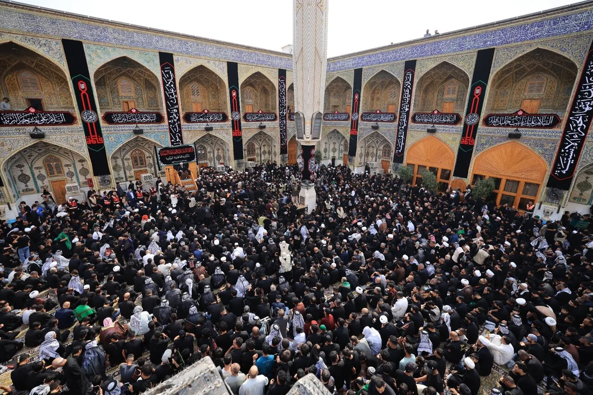 برگزاری سالانه دسته عزاداری فاطمیه در نجف اشرف با حضور آیت‌الله العظمی بشیر نجفی