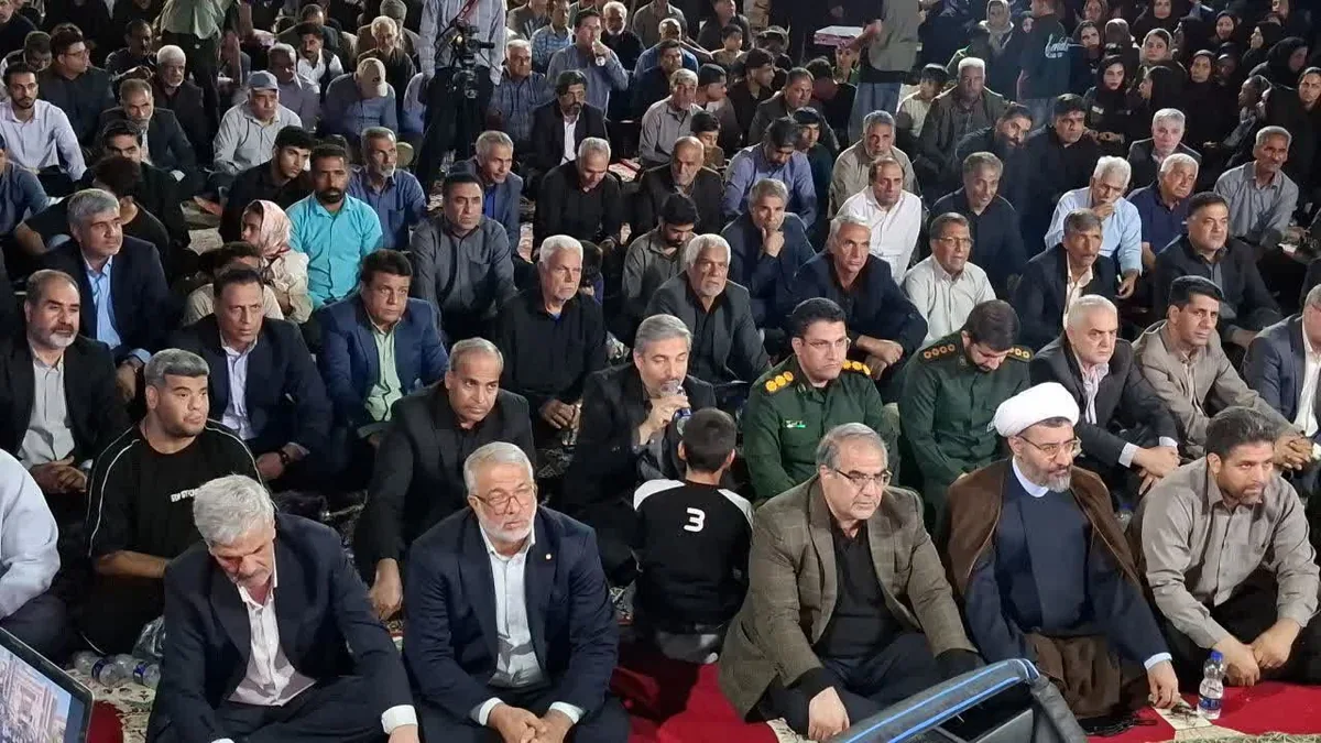 یادوارهای فراتر از جناحبندیها؛ تجدید عهد مردم عنبرآباد با شهید «روشان»برای مقاومت +فیلم