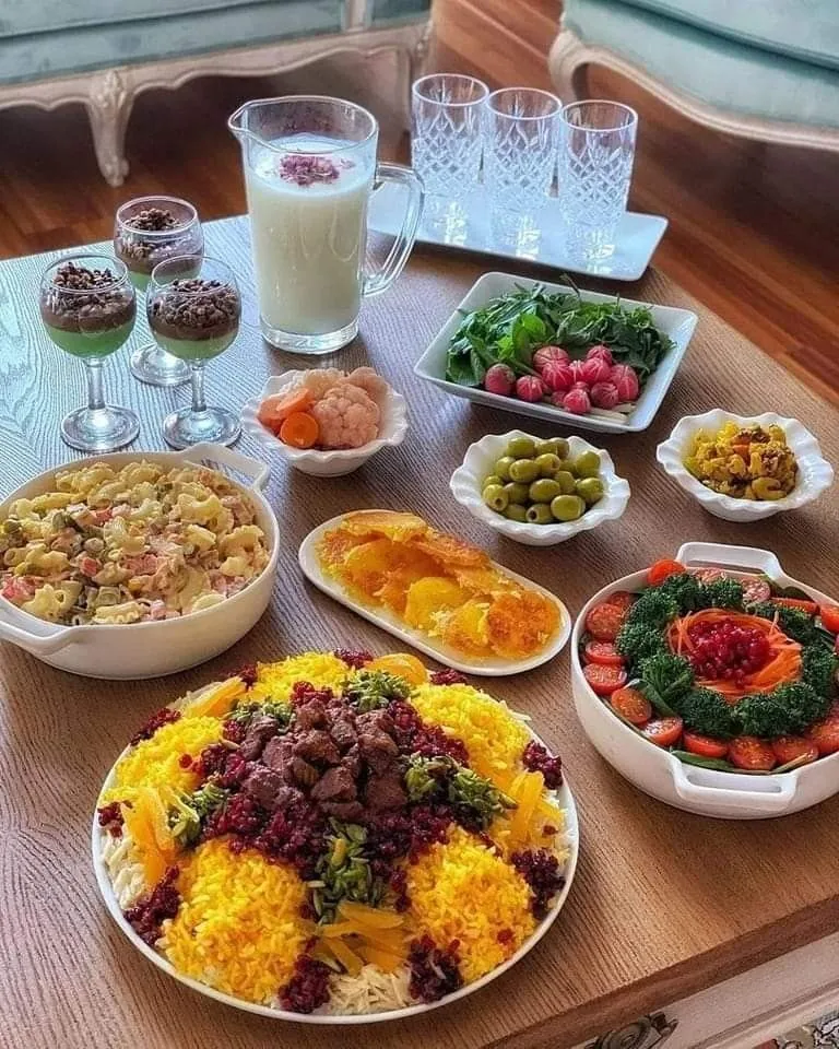 دیزاین میز غذا ایرانی