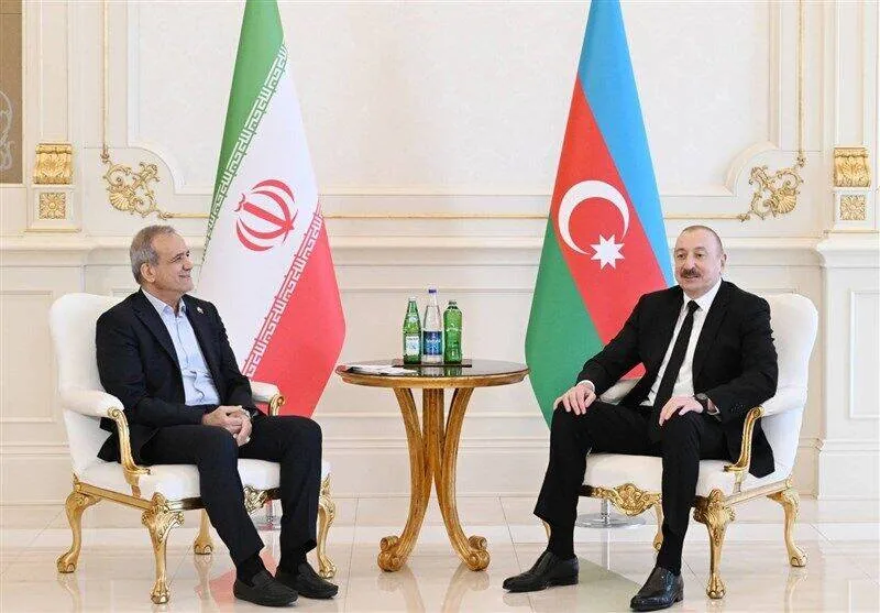 دیدار رؤسای جمهور ایران و جمهوری آذربایجان در ترکمنستان
