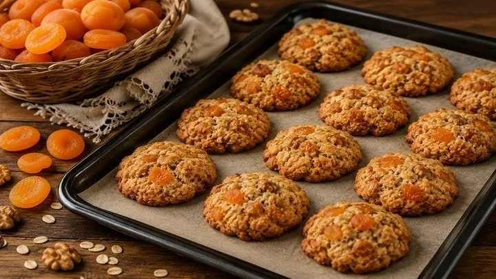 نکات و فوتوفن های طرز تهیه کوکی زردآلو