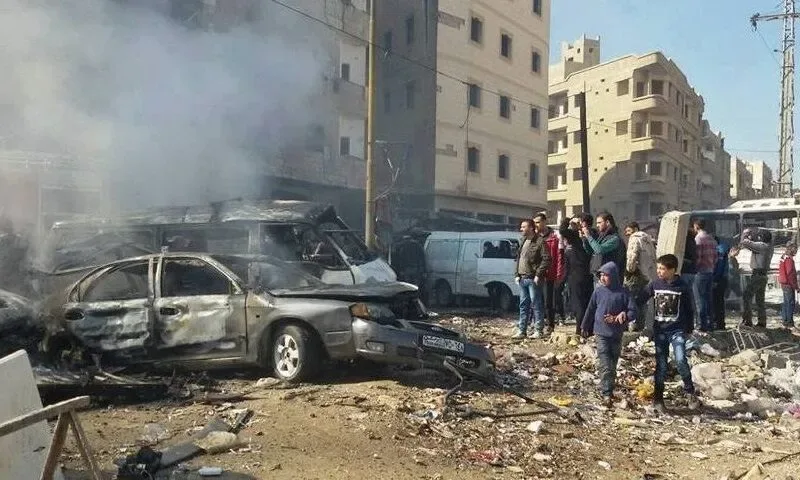 انفجار خودروی بمبگذاریشده در جاده دمشق-حمص