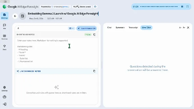 اپلیکیشن AI Edge Foresight گوگل برای مک‌اواس